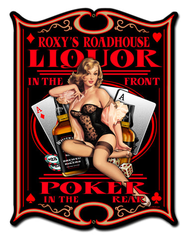 Roxy's Roadhouse Vintage Sign Metal Sign