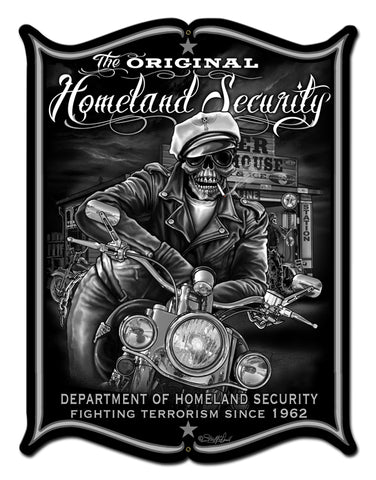 Homeland Security Vintage Sign Metal Sign