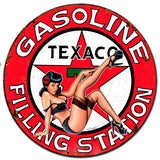Texaco Girl Vintage Sign Metal Sign