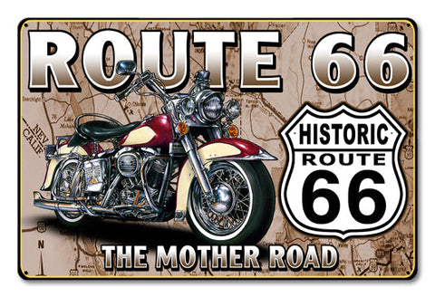 Route-66-The-Mother-Road-Vintage-Sign-Metal-Sign