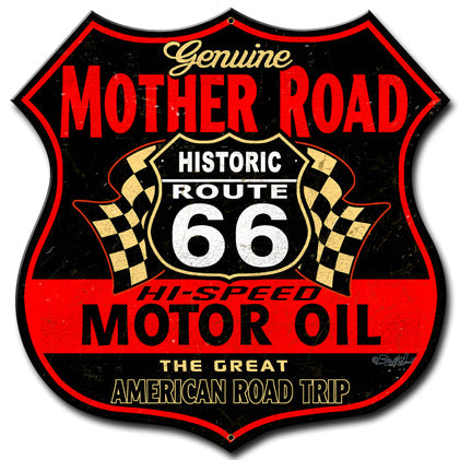 Route-66-The-Mother-Road-Vintage-Sign-Metal-Sign