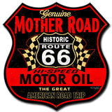 Route 66 The Mother Road Vintage Sign Metal Sign