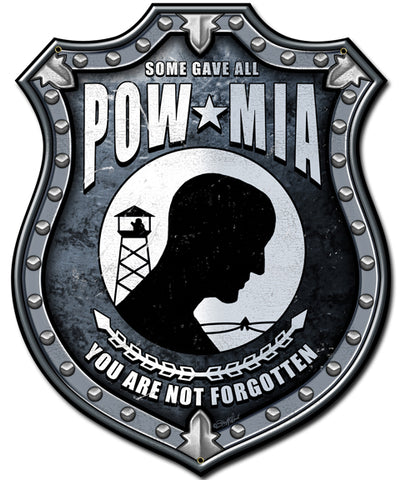 POW MIA Vintage Sign Metal Sign