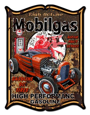 Mobilegas Vintage Sign Metal Sign