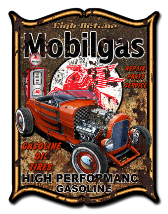 Mobilegas Vintage Sign Metal Sign