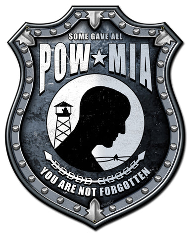 POW MIA Vintage Sign Metal Sign