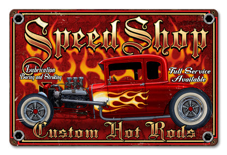 Speed Shop Vintage Sign Metal Sign