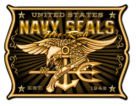Navy Seals Vintage Sign Metal Sign