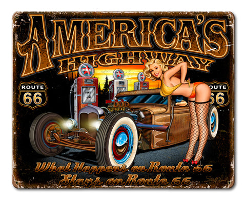 What Happens Vintage Sign Metal Sign