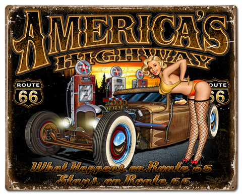 What Happens Vintage Sign Metal Sign
