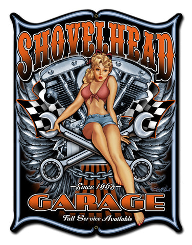 Shovelhead Vintage Sign Metal Sign