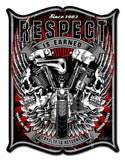 Respect Vintage Sign Metal Sign