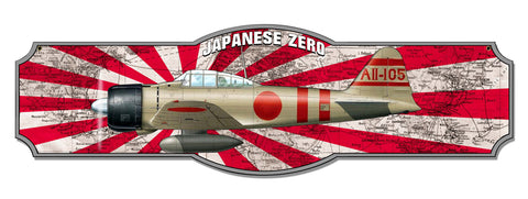Japan Zero Vintage Sign Metal Sign