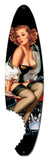 Pin Up Surfboard Vintage Sign Metal Sign