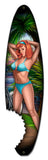 Pin Up Surfboard Vintage Sign Metal Sign