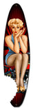 Pin Up Surfboard Vintage Sign Metal Sign