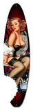 Pin Up Surfboard Vintage Sign Metal Sign