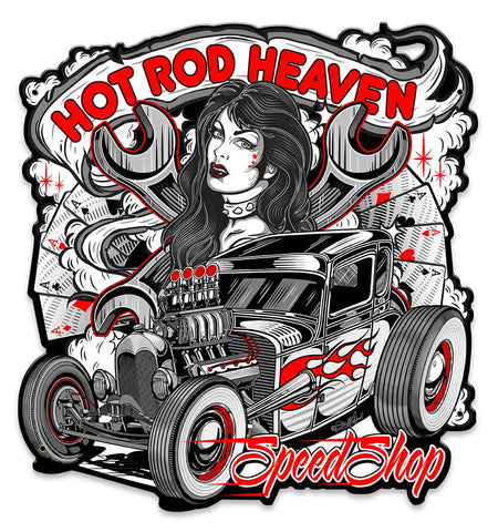 Hot-Rod-Heaven-2-Vintage-Sign-Metal-Sign