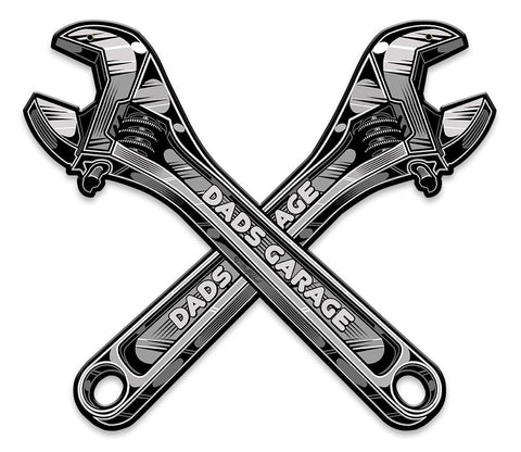 Dad's-Garage-Wrench-Vintage-Sign-Metal-Sign