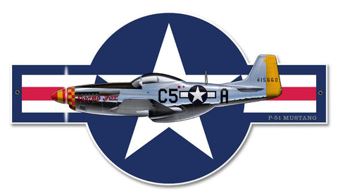 P-51-Mustang-Vintage-Sign-Metal-Sign