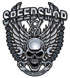 Speedshop Wrench Pipe Skull Vintage Sign Metal Sign