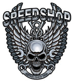 Speedshop Wrench Pipe Skull Vintage Sign Metal Sign