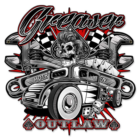 Greaser 3 Vintage Sign Metal Sign