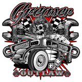 Greaser 3 Vintage Sign Metal Sign