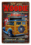 Woodie Vintage Sign Metal Sign