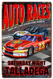 Auto Races Vintage Sign Metal Sign