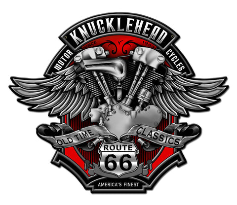 Knuckle-Vintage-Sign-Metal-Sign