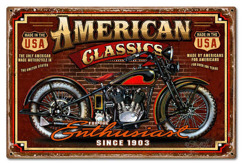 American Classic Vintage Sign Metal Sign