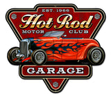 Hot Rod Garage Vintage Sign Metal Sign