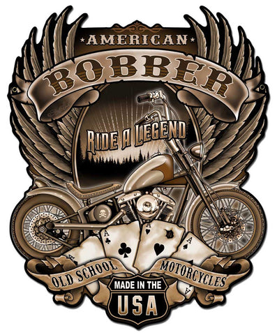 American Bobber Vintage Sign Metal Sign