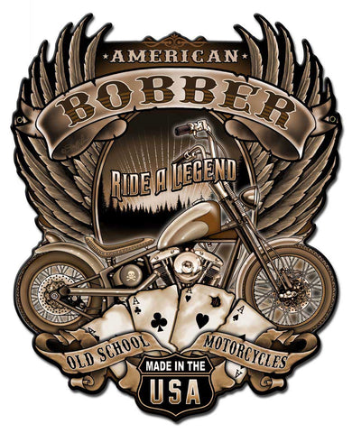 American Bobber Vintage Sign Metal Sign