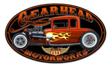 Gearhead Motorworks Vintage Sign Metal Sign
