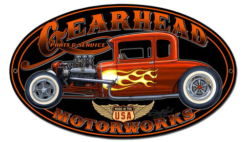 Gearhead-Motorworks-Vintage-Sign-Metal-Sign