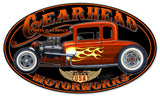 Gearhead Motorworks Vintage Sign Metal Sign