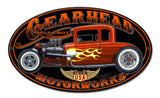 Gearhead Motorworks Vintage Sign Metal Sign