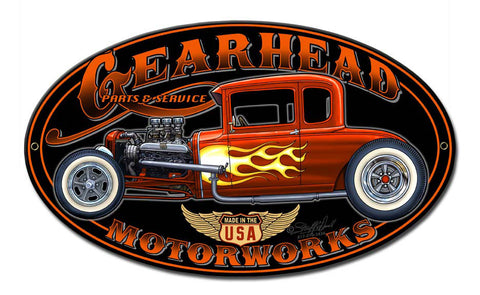 Gearhead-Motorworks-Vintage-Sign-Metal-Sign