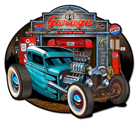 Garage-Rod-Vintage-Sign-Metal-Sign