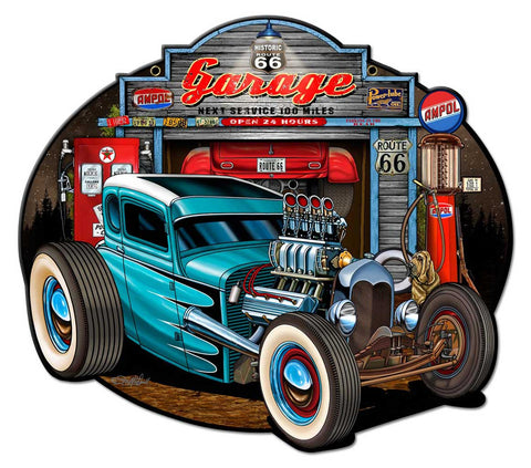 Garage Rod Vintage Sign Metal Sign