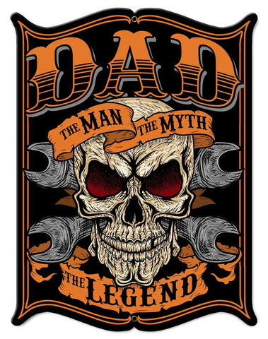 Dad The Man Vintage Sign Metal Sign