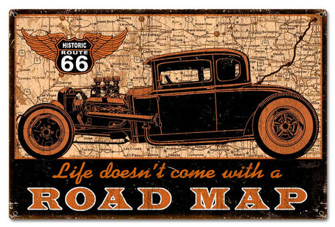 Road-Map-Vintage-Sign-Metal-Sign