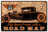 Road Map Vintage Sign Metal Sign