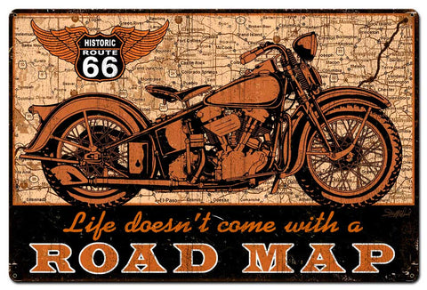 Road-Map-bike-Vintage-Sign-Metal-Sign