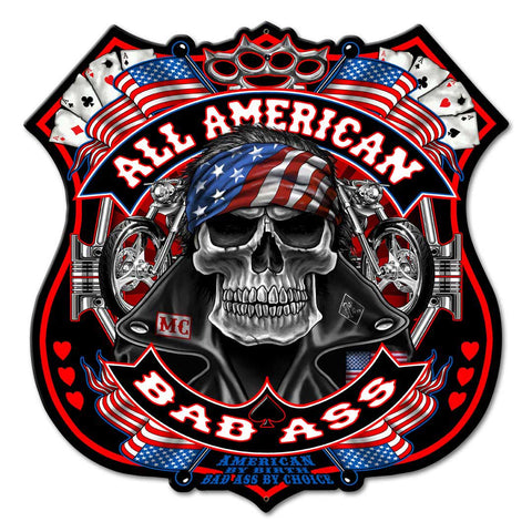 All American Vintage Sign Metal Sign