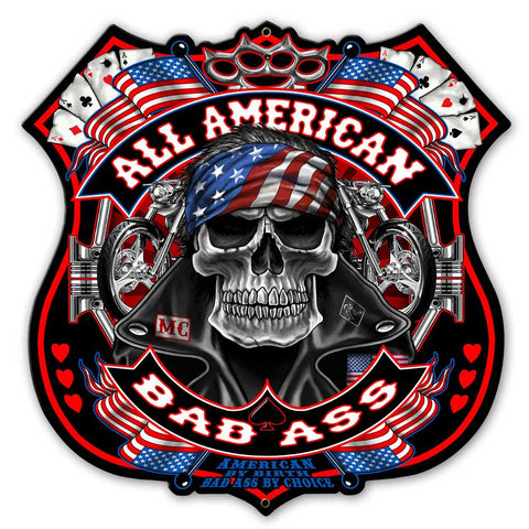 All American Vintage Sign Metal Sign