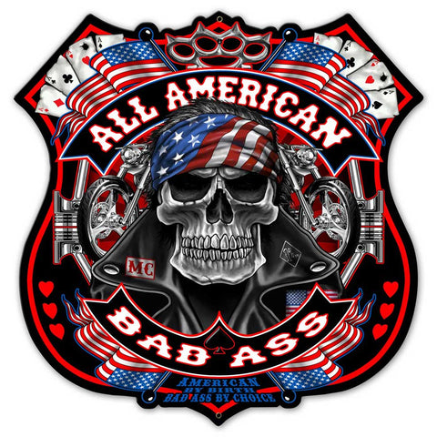 All American Vintage Sign Metal Sign