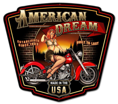 American Dream Vintage Sign Metal Sign